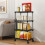 3-Tier Rolling Utility Cart, Mobile Storage Organizer for Kitchen/Bathroom/Pantry, Compatible with Small Spaces 7