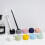 Mini ceramic toothbrush holder – peach, 1 piece 4