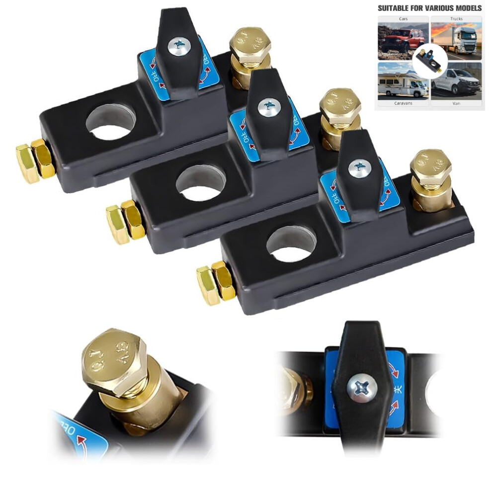 2025 Heavy Duty Car Battery Disconnect Switch Â Quick Cut-Off Kill Switch Compatible With Rv & Boat 9422877768981