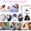 Electric Nail Clipper with Light Rechargeable 2-in-1 2