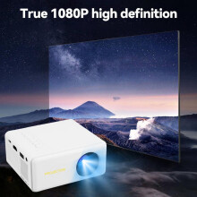 Portable Projector, High-Definition Mini Ceiling Projector Compatible with HDMI/USB/iOS/Android/Windows for Home Entertainment