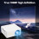 Portable Projector, High-Definition Mini Ceiling Projector Compatible with HDMI/USB/iOS/Android/Windows for Home Entertainment 1