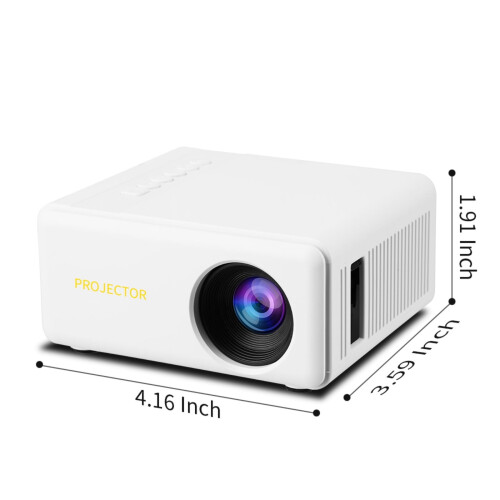 Portable Projector, High-Definition Mini Ceiling Projector Compatible with HDMI/USB/iOS/Android/Windows for Home Entertainment 2