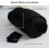 Set copripiumino matrimoniale nero in microfibra, 3 pezzi 3