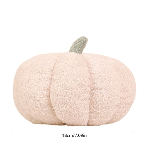 Coussin décoratif citrouille en peluche douce 20 cm 2