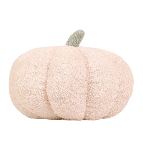 Coussin décoratif citrouille en peluche douce 20 cm 1