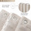 Cortina de chuveiro estilo boho campestre na cor taupe, 183 x 244 cm (72 x 96 polegadas) 4
