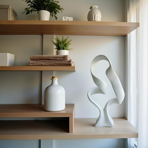 Sculpture moderne abstraite en ruban 15" 2