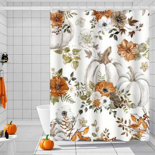 Polyester Shower Curtain 180x180 cm White