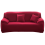 Wine Red Sofa Cover – Soft Durable Fabric, Full Coverage 1