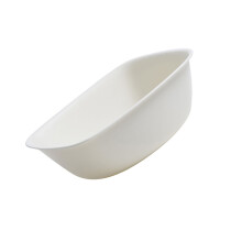 Cute Square Plastic Wash Basin for Laundry, 200g, Small White