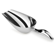 Stainless Steel Ice Scoop 6 oz Heavy Duty for Freezer and Ice Machine with Comfort Grip