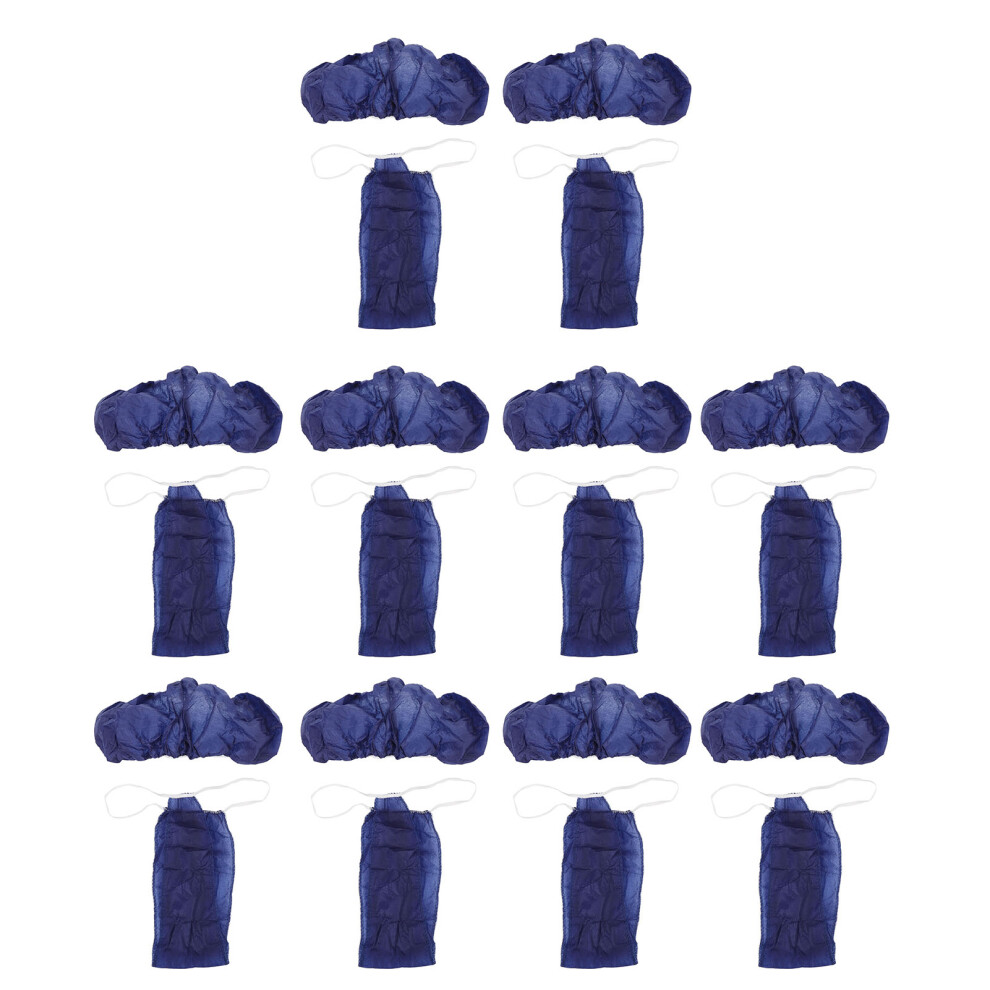 Unisex Blue 10 Pack Disposable Non-Woven Bras & Panties Sets, Breathable & Hygienic