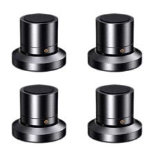 4PCS Speaker Base Lead Alloy Adjustable Tray Pad Speaker Stand Isolation Feet Spike 65x53mm