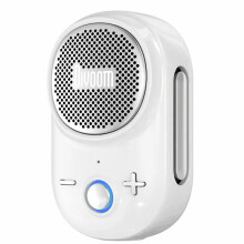Divoom Portable Speaker Wearable IP67 Waterproof Camp Small Speaker Built-in Strap Clip- Design 10H Playtime White