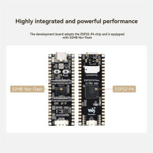 Waveshare ESP32-P4 Development Board with Speaker and 5MP OV5647 Camera Module Support Wi-Fi6/Bluetooth5