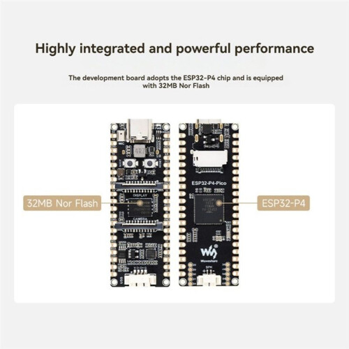 Waveshare ESP32-P4 Development Board with Speaker and 5MP OV5647 Camera Module Support Wi-Fi6/Bluetooth5