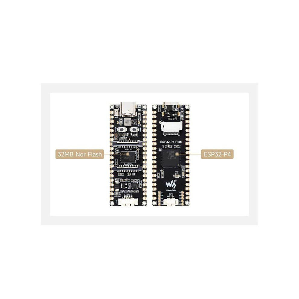 Waveshare Esp32-P4 Development Board With Mipi Csi Camera And Audio Speaker Interface Esp32-P4 Development Board 4712225333103