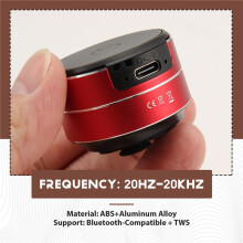 Bone Conduction Speaker Vibration Stereo Audio Digital for TWS Wireless Speakers Portable Metal