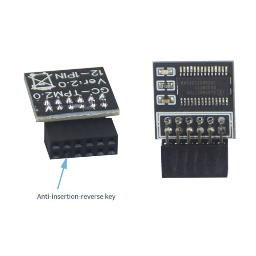 TPM 2.0 Encryption Security Module LPC-12PIN Motherboard Card Module Replacement Parts for Gigabyte Motherboard Win11 2