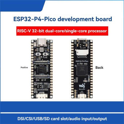 Waveshare ESP32-P4 Development Board with Speaker and 5MP OV5647 Camera Module Support Wi-Fi6/Bluetooth5 1