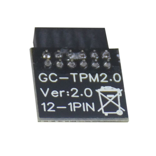 TPM 2.0 Encryption Security Module LPC-12PIN Motherboard Card Module Replacement Parts for Gigabyte Motherboard Win11 1