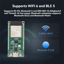 ESP32-C6 WiFi 6 Development Board ESP32-C6-WROOM-1-N8 Microcontroller Module 160MHz Single-Core Processor