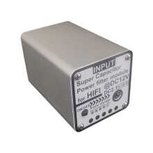 Super Capacitor Power Filter DC2.1 Input Output Super Farad Capacitor Filter for HiFi Audio Video Equipment 12V 5F