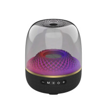 130W Speaker High Power Wireless LED Full Screen Transparent Speaker Bass Sound Box with Ambient Lighting