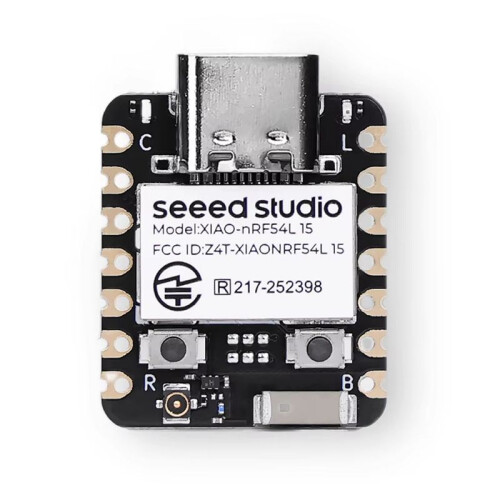 Seeed Studio XIAO NRF54L15 Development Board 128MHz Arm Cortex-M33,BLE 6.0, Matter, Thread, Zigbee,16GPIOs,USB Type-C Interface