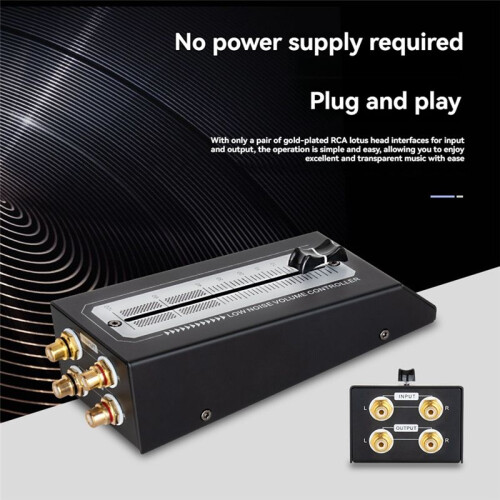 Lossless Output RCA Interface Passive Preamp Speaker Volume Controller Durable Passive Volume Controller 1