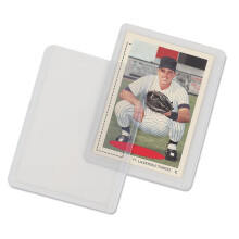 Protetores de cartas colecionáveis de beisebol, plástico rígido transparente, 1,5 mm