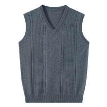 Men Sweater Vest Solid Color Sleeveless V Neck Knitted Vest Plain Pullover Tops Office Casual Daily Outdoor Wear Versatile Knitwear