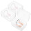 Anti-slip nose clips silicone beige 3 pcs 4