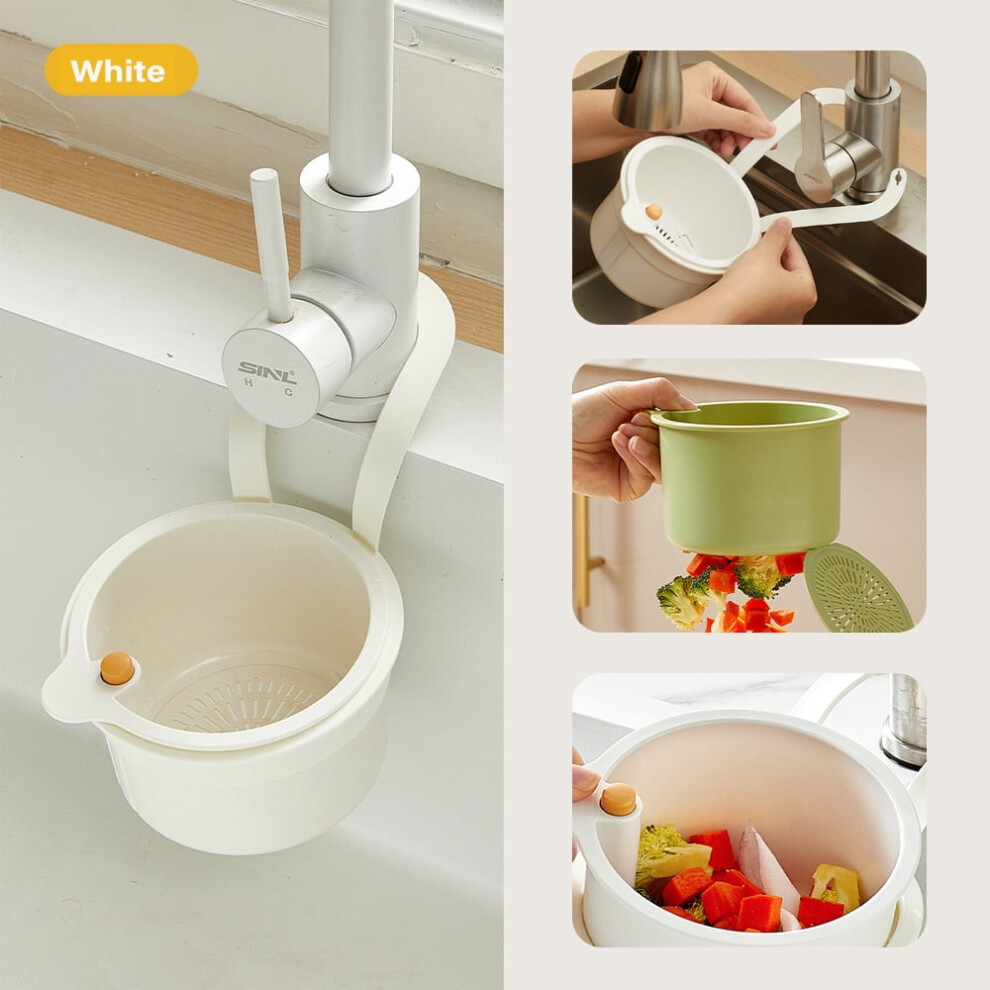 New Suction Cup Sink Drain Basket Household Fruit Washing Filter Basket Kitchen Triangular Sink Strainer For Food Waste 9357860837347