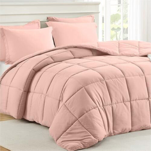 Σετ παπλωμάτων Pink Queen, διπλής όψης, 3 τεμαχίων 1