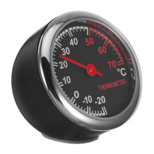 Mechanical Car Dashboard Thermometer with Backlit Display Waterproof Dustproof Metal Pointer Vehicle Temperature Gauge for Easy Vent Installation