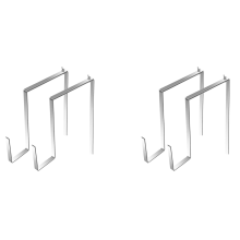 Lot de 4 crochets métalliques réglables pour couronnes funéraires