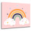 Tableau sur toile nuage arc-en-ciel rose 1