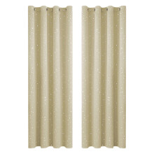 Perdele opace 152x133 cm, anti-lumină și izolante termic, bej, pentru dormitor/living/balcon – 1 panou