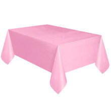 Square Tablecloth 72"x54", Heavy-Duty Washable Fabric for Small Square/Round Tables, Buffet, Wedding, Party – Pink