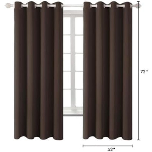 Verdunkelungsvorhänge aus Polyester mit Ösen, wärmeisolierend 2 2