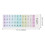 YEAHIBABY2Sheets Decoração para Teclado de Laptop Multicolorida em ABS para Uso Diário com Design Universal 7