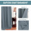 Blackout Thermal Curtain Panel Stone Blue 100x84in 3