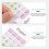 YEAHIBABY2Sheets Decoração para Teclado de Laptop Multicolorida em ABS para Uso Diário com Design Universal 5