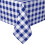 Toalha de mesa xadrez azul royal, 60x120 polegadas, resistente a rugas e manchas, impermeável, estilo vichy – para cozinha, sala de jantar e 1