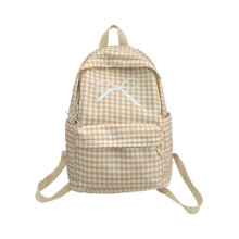 Leuke Kawaii Corduroy Rugzak voor Tieners – Lichtgewicht Laptop Dagrugzak, Esthetische Coquette Rugzak, Geel (Geschikt voor 15,6 inch laptops)