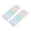 YEAHIBABY2Sheets Decoração para Teclado de Laptop Multicolorida em ABS para Uso Diário com Design Universal 8