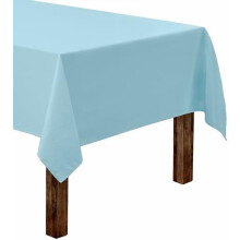 Toalha de mesa retangular azul bebê, 152 x 259 cm (60 x 102 polegadas), resistente e lavável, ideal para mesas de 1,80 m (6 pés) – perfeita para