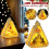 Mini Julnattlampa Jultomte Snögubbe Triangulär LED 5